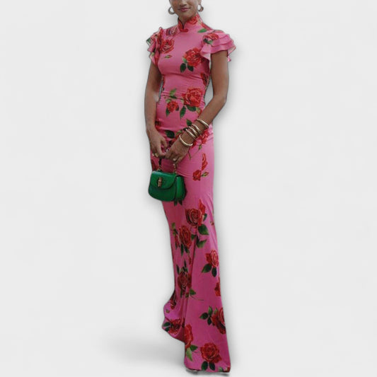 Luna - Floral Print Maxi Dress