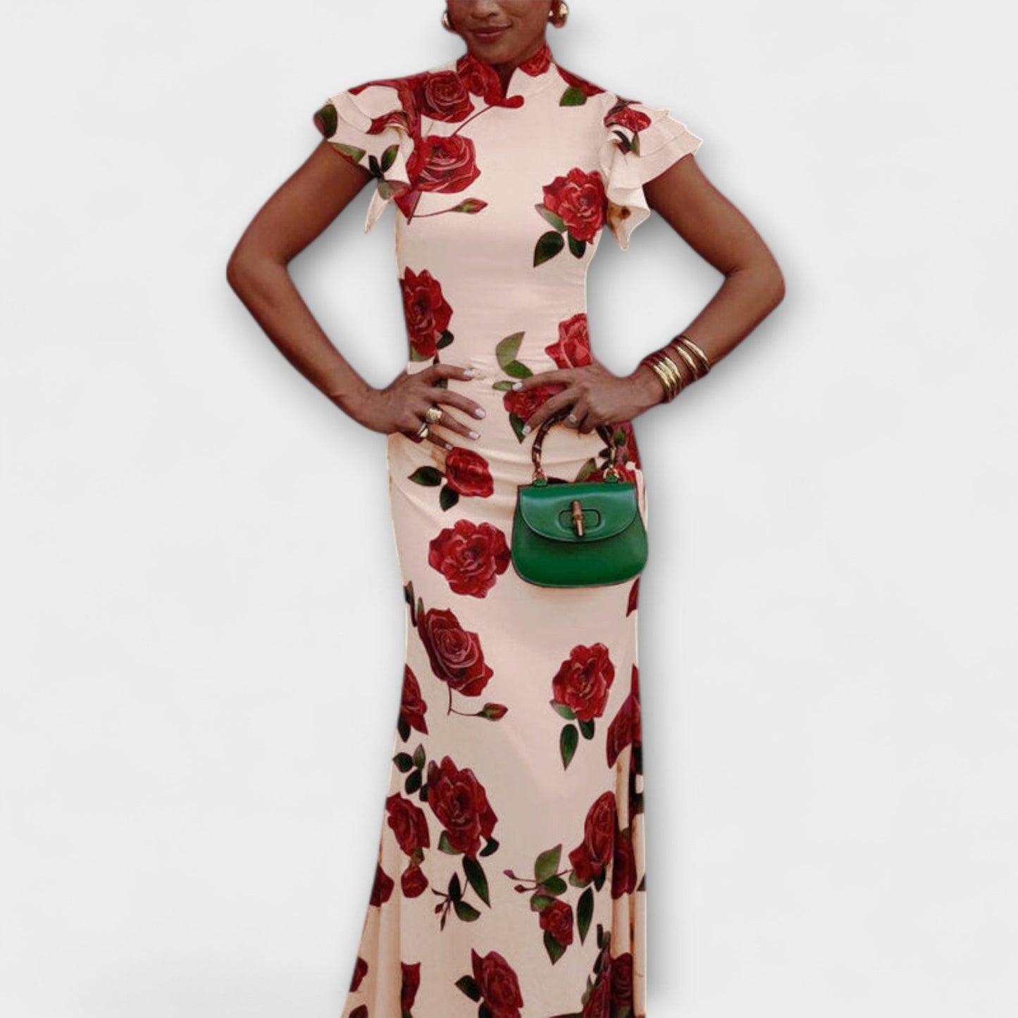 Luna - Floral Print Maxi Dress