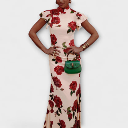 Luna - Floral Print Maxi Dress