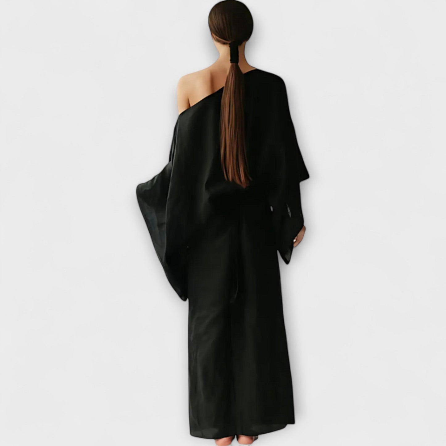 Dana - Linen and Cotton Kimono Dress