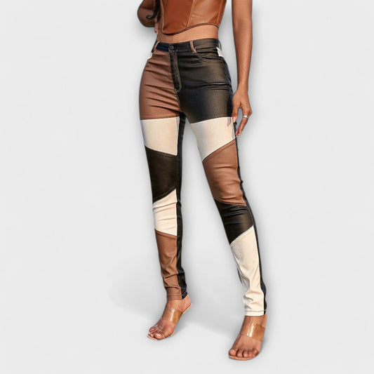 Calliope - Color Block Pattern Pants