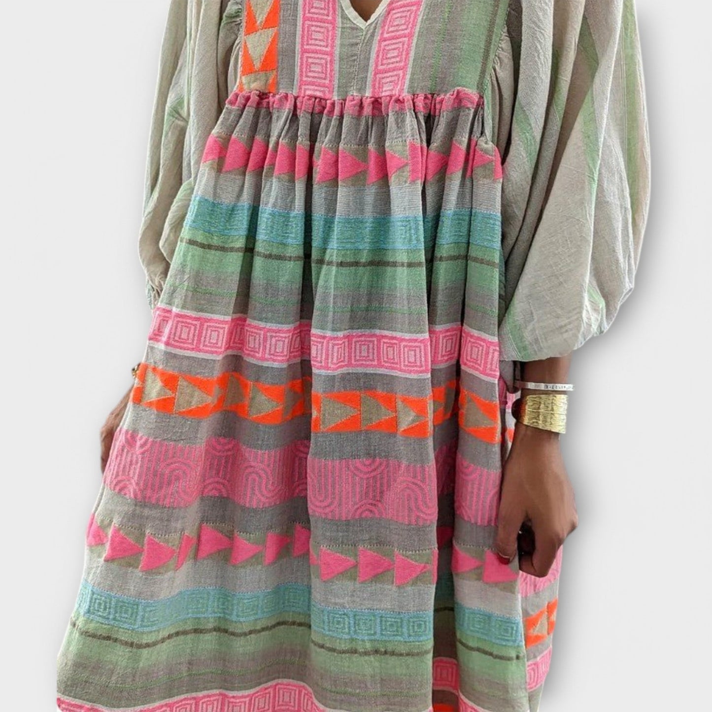 Hermine Bright Loose-Fitting Dress