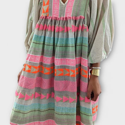 Hermine Bright Loose-Fitting Dress