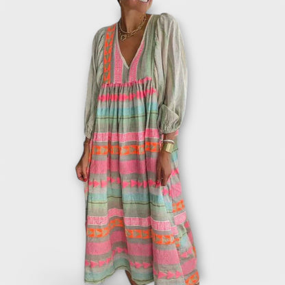 Hermine Bright Loose-Fitting Dress