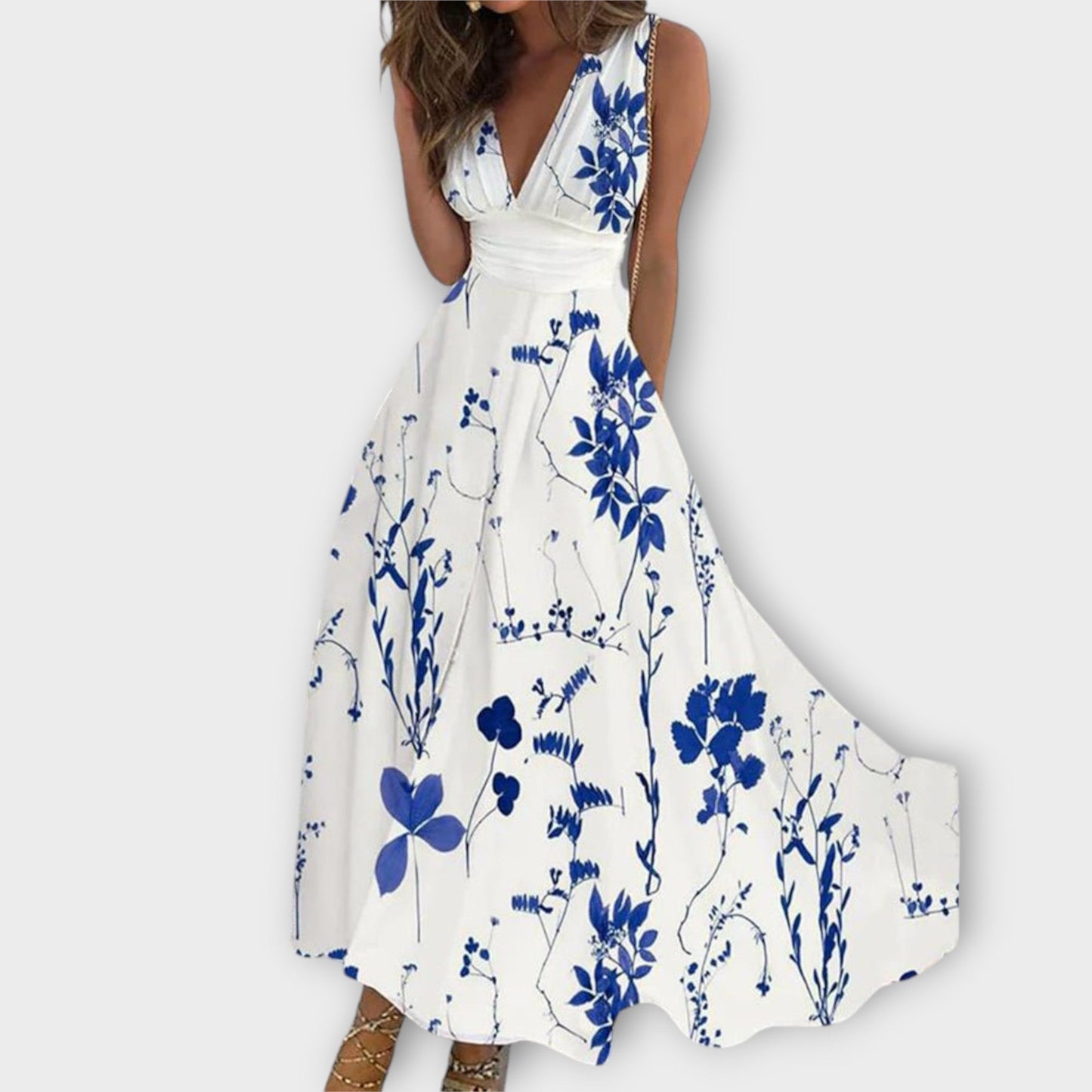 Romy Floral V-Neck Dress