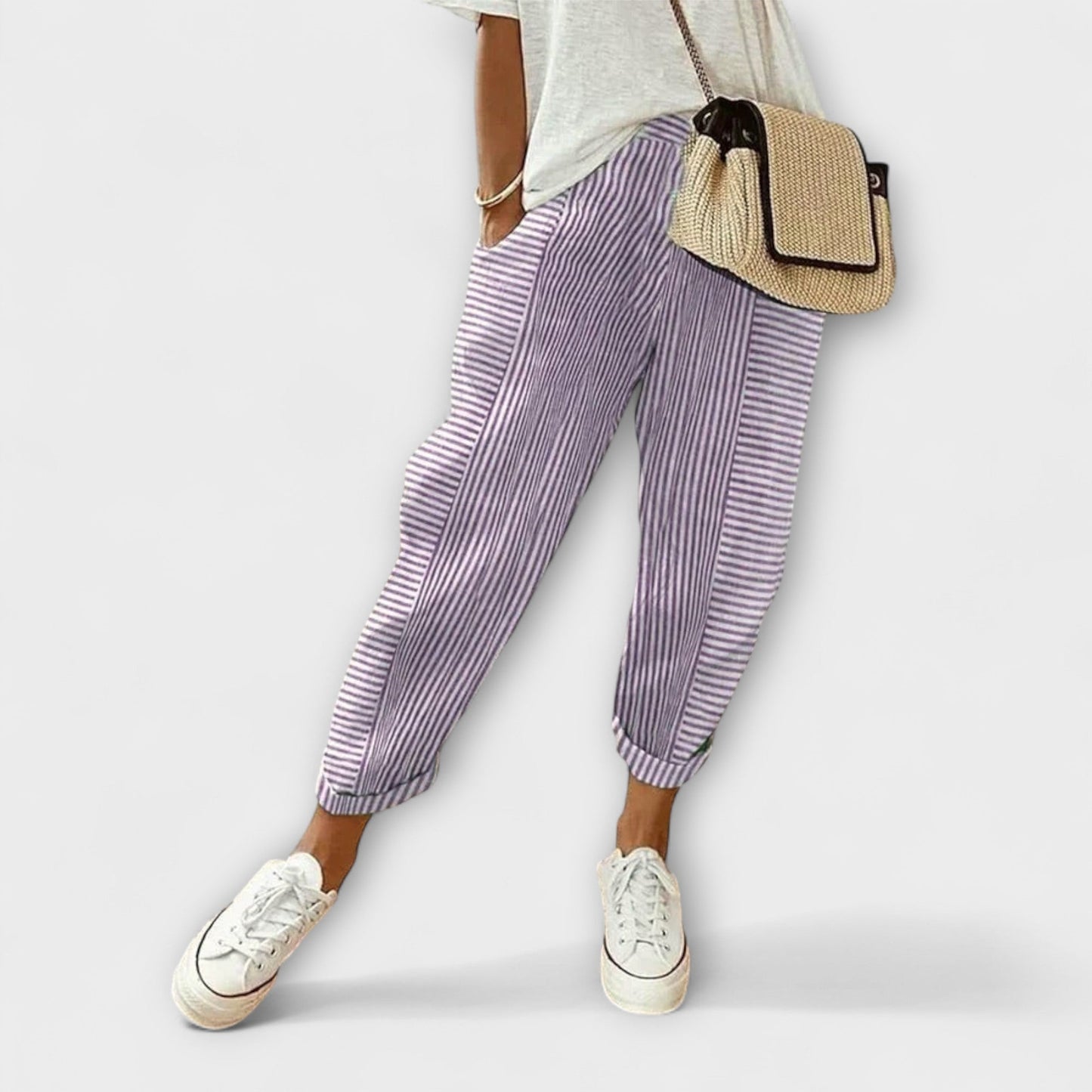 Sanne - Cozy Striped Pants