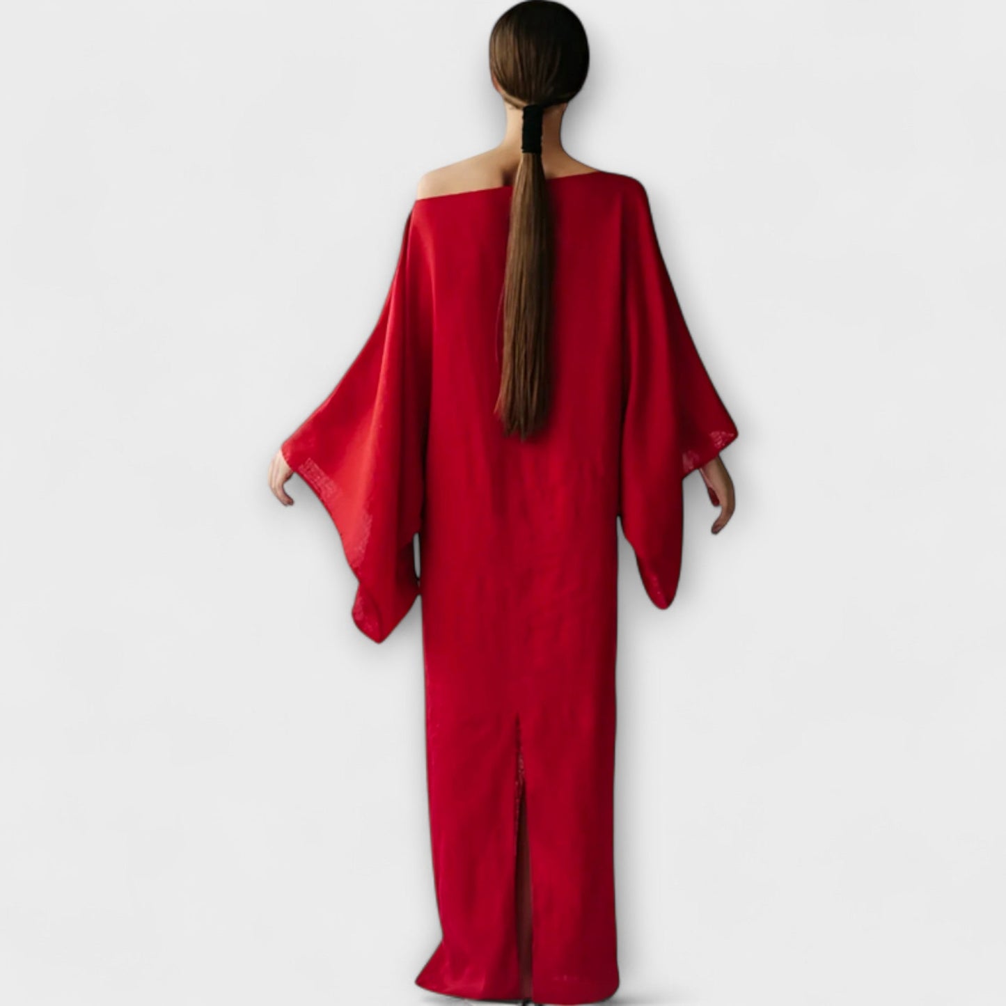 Dana - Linen and Cotton Kimono Dress