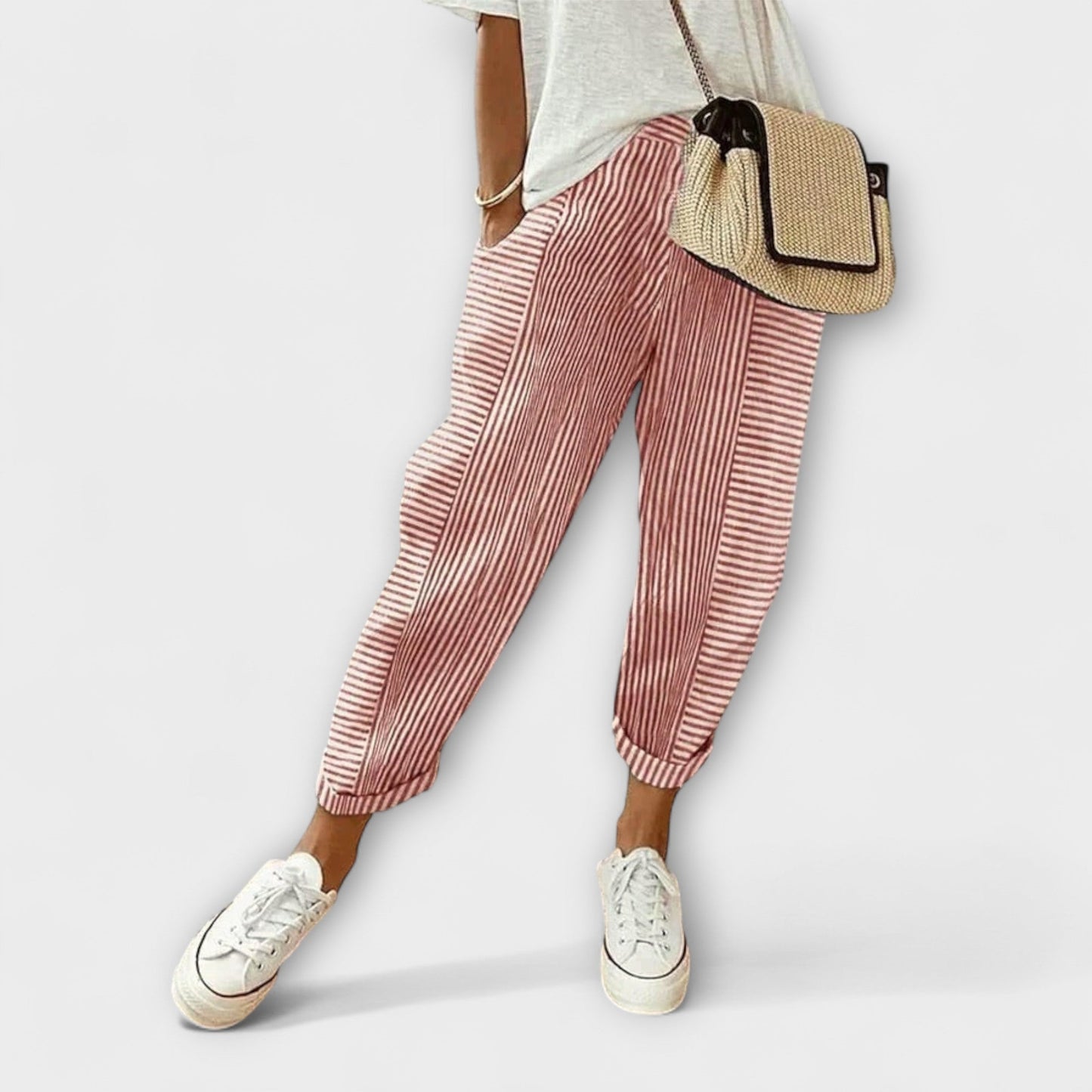 Sanne - Cozy Striped Pants