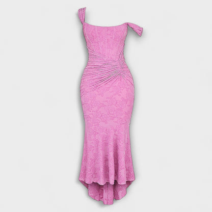 Renske - Elegant Long Dress with Refined Corset