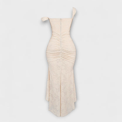 Renske - Elegant Long Dress with Refined Corset