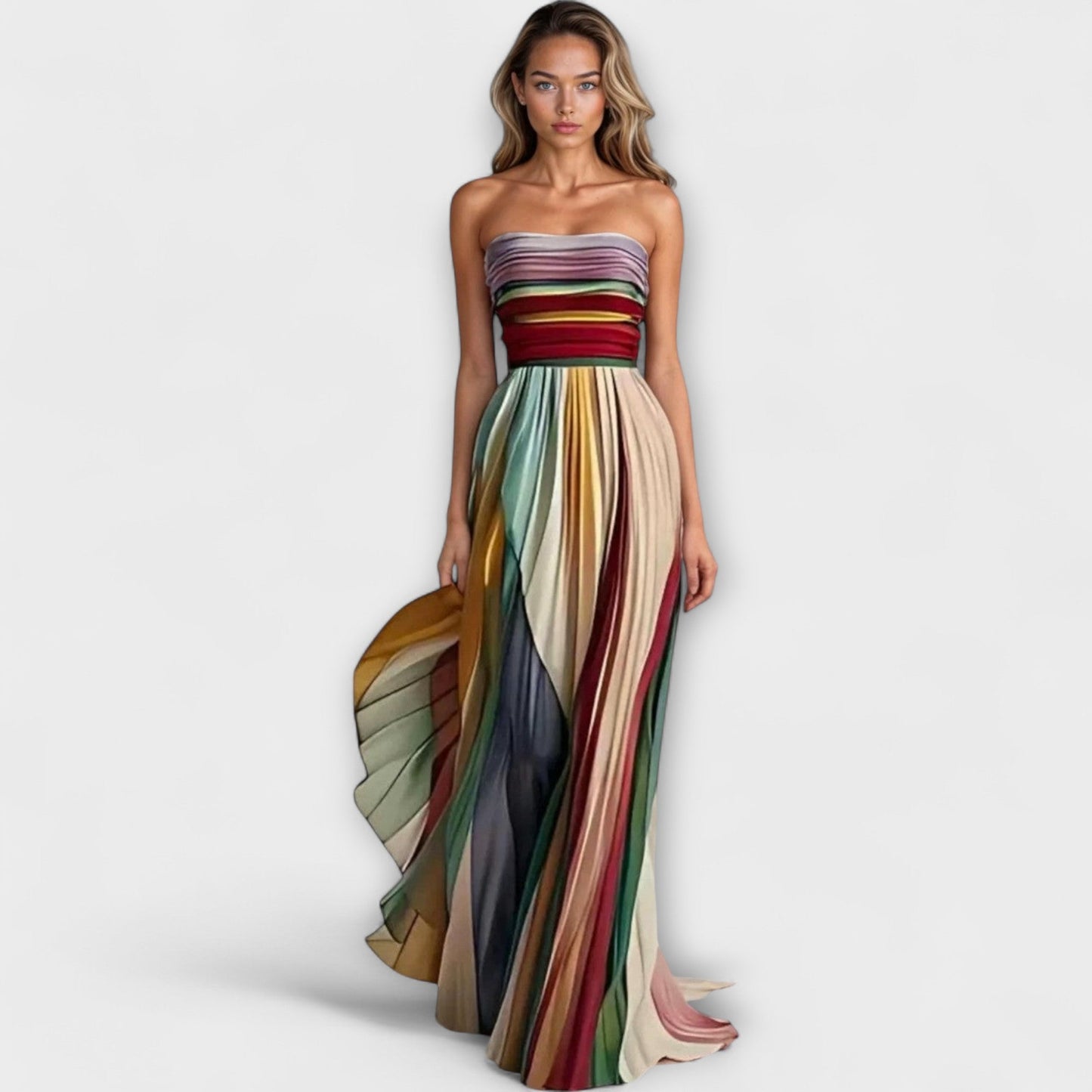 Flora - Long Dress Crafted from High-Quality Fabric
