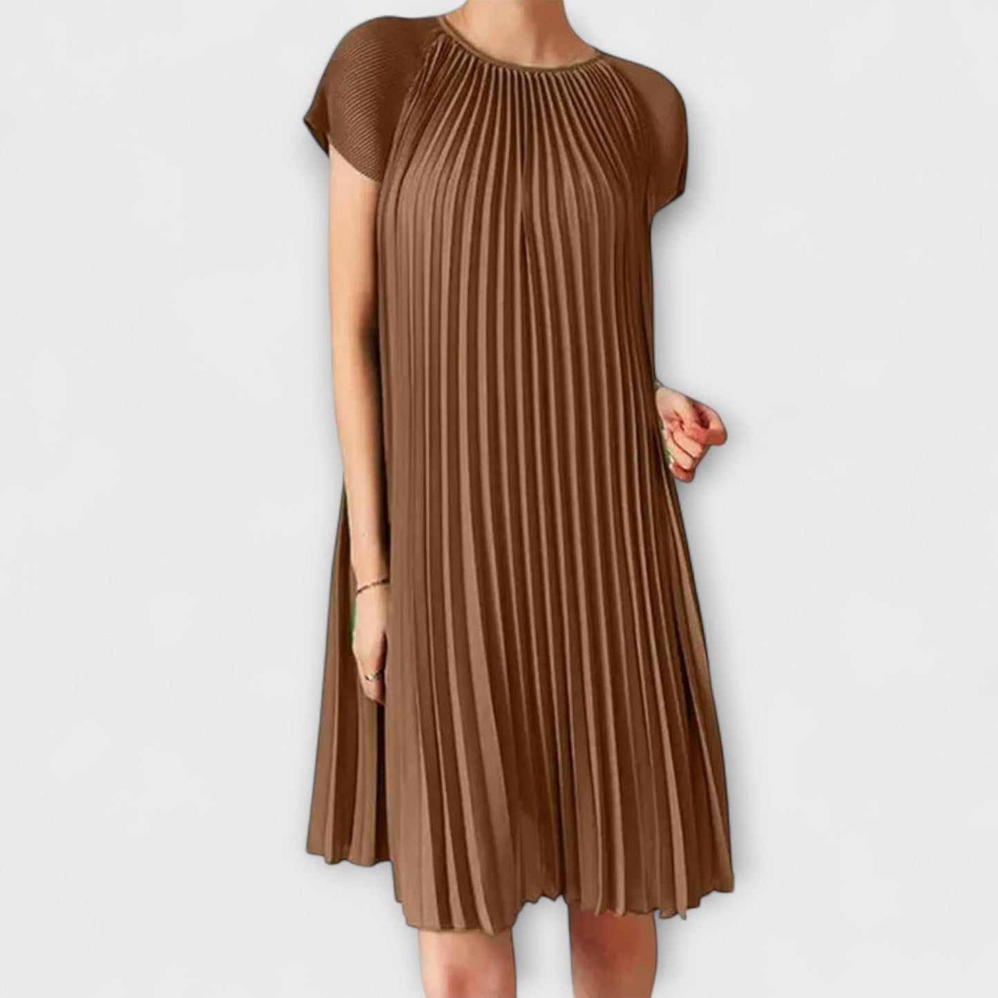Chic Pleated Dress