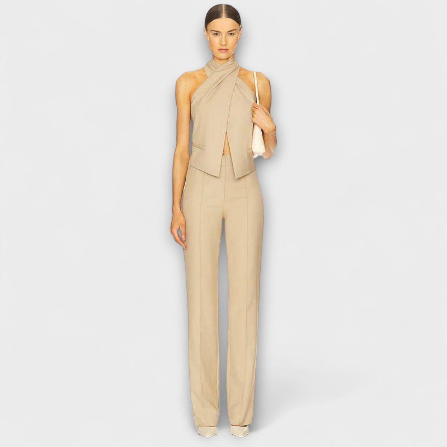 June - Crisscross Halter Neck Tank