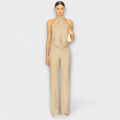 June - Crisscross Halter Neck Tank